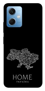 Чохол на Xiaomi Redmi Note 12 5G Ukraine black map фото 1 з 1