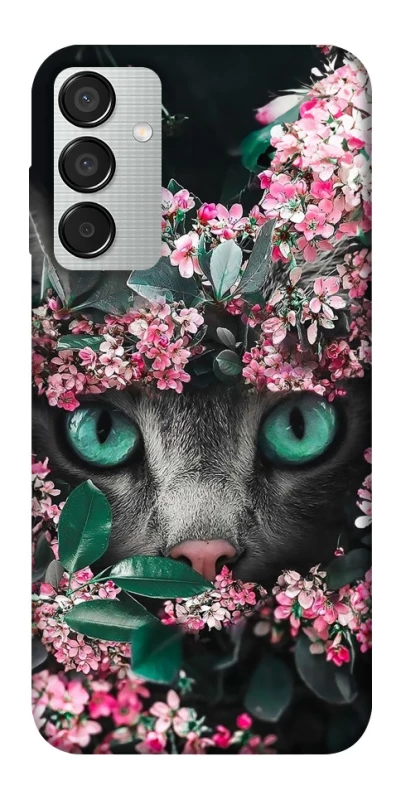 Чехол на Samsung Galaxy M15 5G Кот в цветах фото 1 из 1