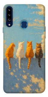 Чехол на Samsung Galaxy A20s cats on wall фото 1 из 1
