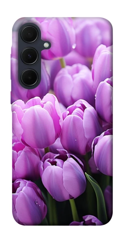 Чехол на Samsung Galaxy A55 Фиолетовые тюльпаны фото 1 из 1