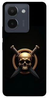 Чохол на Vivo Y36 Golden Skull фото 1 з 1