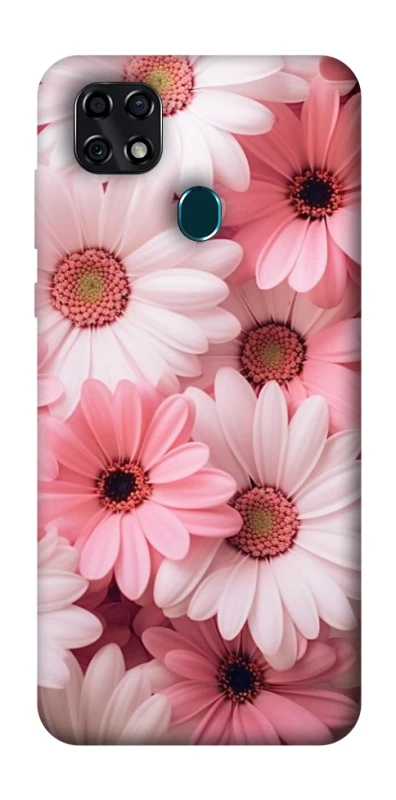 Чехол на ZTE Blade 20 Smart Розовые цветы v2 фото 1 из 1