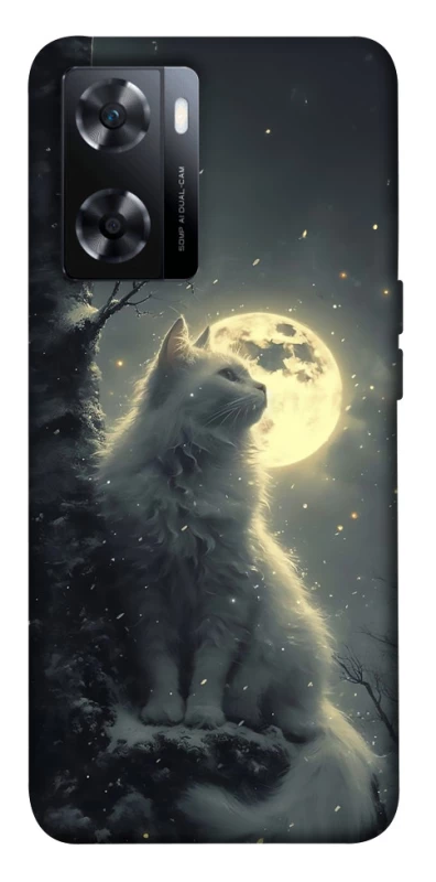 Чехол на OnePlus Nord N20 SE Кот под луной фото 1 из 1