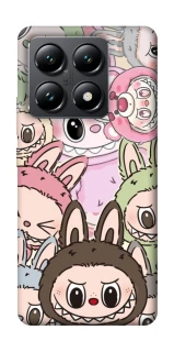 Чохол на Xiaomi 14T All Labubu 3 фото 1 з 1