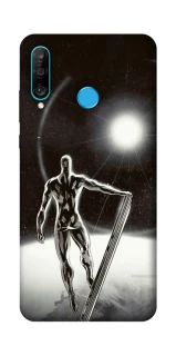 Чехол на Huawei P30 lite Серебряный сёрфер фото 1 из 1