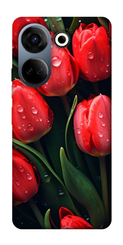 Чохол на TECNO Camon 20 Pro (CK7n) Червоні тюльпани фото 1 Чохол на TECNO Camon 20 Pro (CK7n) Червоні тюльпани фото 1 з 1