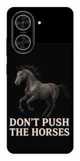 Чехол на Xiaomi Poco C71 Don't push the horses фото 1 из 1