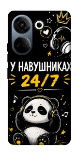Чехол на TECNO Camon 20 Pro (CK7n) У навушниках 24/7 фото 1 из 1