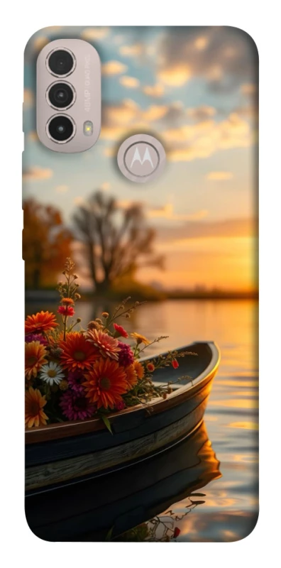Чехол на Motorola Moto E40 Flowers v18 фото 1 из 1