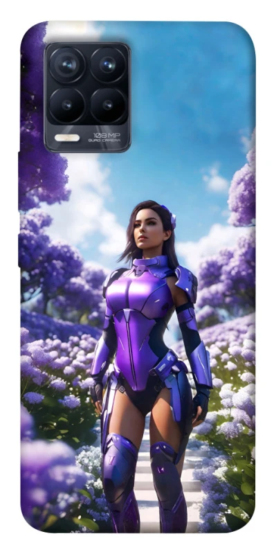 Чехол на Realme 8 Cyber space girl ver.4 фото 1 из 1
