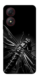 Чехол на ZTE Blade A34 4G Black dragonfly фото 1 из 1