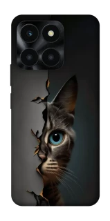 Чехол на Huawei Honor X6a Кот-подглядыватель v2 фото 1 из 1