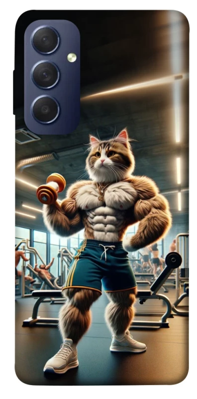 Чехол на Samsung Galaxy M54 5G Качок кот фото 1 из 1