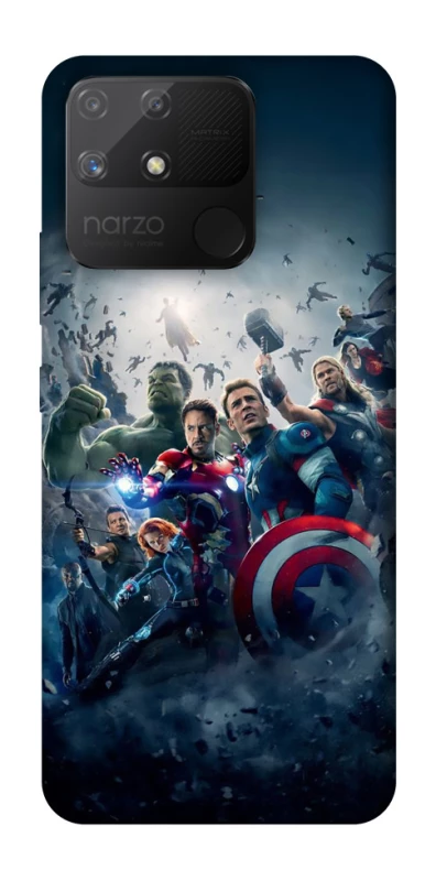 Чехол на Realme Narzo 50A Marvel heroes фото 1 из 1