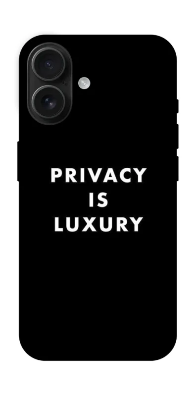Чехол на Apple iPhone 16 Privacy is luxury фото 1 из 1