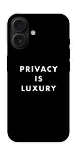 Чехол на Apple iPhone 16 Privacy is luxury фото 1 из 1