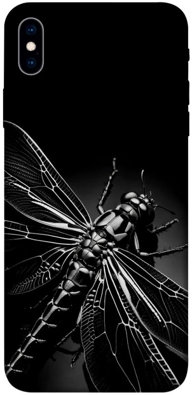 Чехол на Apple iPhone XS Max (6.5") Black dragonfly фото 1 из 1