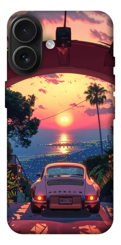 Чехол на Apple iPhone 17 (6.3") Porsche at sunset фото 1 из 1