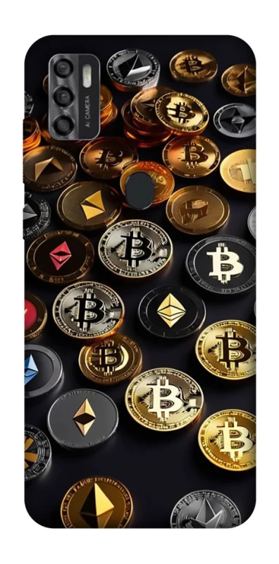 Чехол на ZTE Blade A7s (2020) Many coins фото 1 из 1