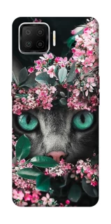 Чохол на Oppo A73 (2017) Кіт в квітах фото 1 з 1