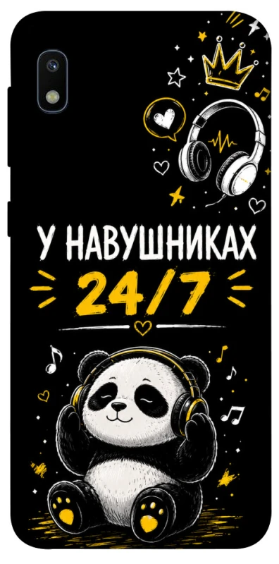 Чохол на Samsung Galaxy A10 (A105F) У навушниках 24/7 фото 1 з 1