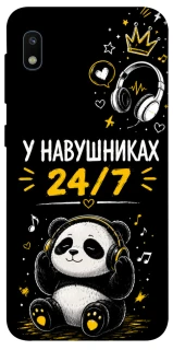 Чехол на Samsung Galaxy A10 (A105F) У навушниках 24/7 фото 1 из 1