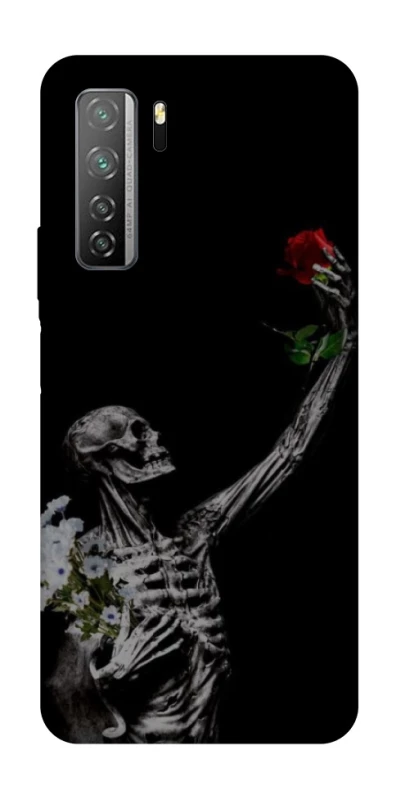 Чехол на Huawei Nova 7 SE Skeleton vs Rose фото 1 из 1