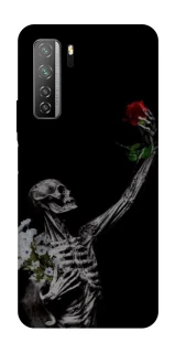 Чехол на Huawei Nova 7 SE Skeleton vs Rose фото 1 из 1