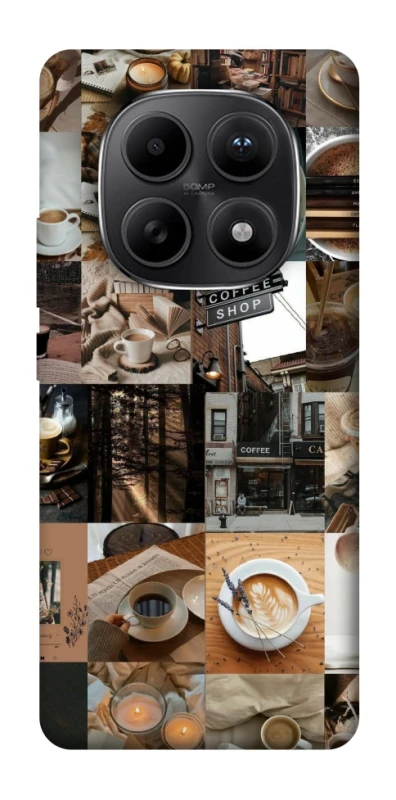 Чохол на Xiaomi Redmi Note 15 5G Coffee collage ver.3 фото 1 з 1