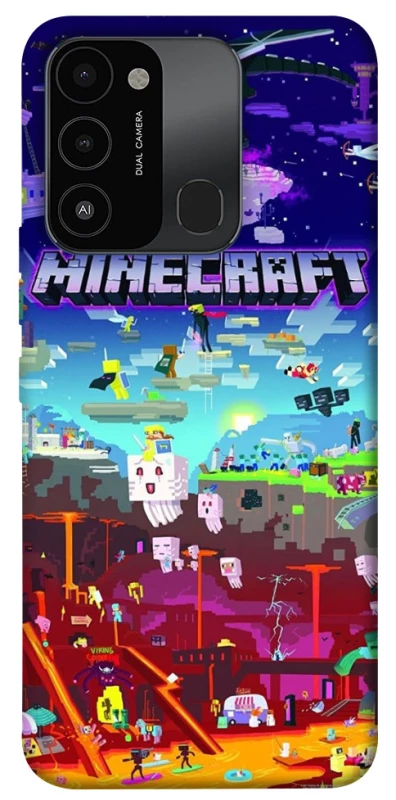 Чохол на TECNO Spark 8C Minecraft world фото 1 з 1