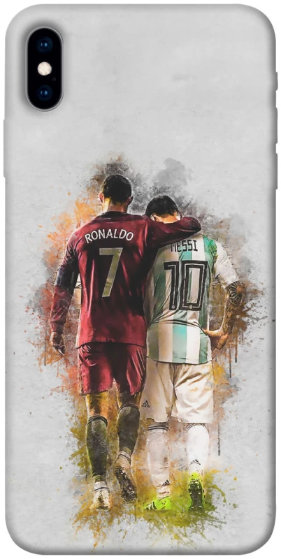Чохол на Apple iPhone X (5.8") Ronaldo та Messi фото 1 з 1