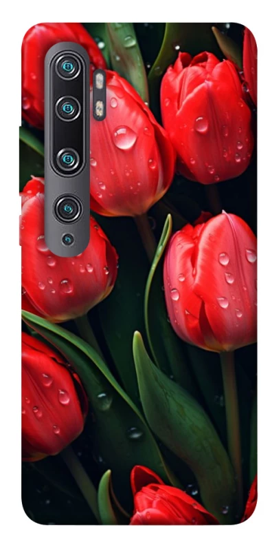 Чохол на Xiaomi Mi Note 10 / Note 10 Pro / Mi CC9 Pro Червоні тюльпани фото 1 з 1