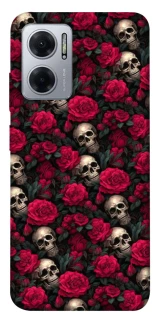 Чохол на Xiaomi Redmi Note 11E Черепа та рози фото 1 Чохол на Xiaomi Redmi Note 11E Черепа та рози фото 1 з 1
