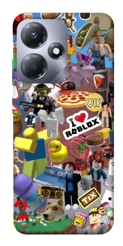 Чохол на Infinix Hot 30 Play Roblox collage ver.5 фото 1 з 1