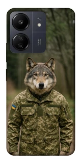 Чехол на Xiaomi Poco C65 Волк защитник фото 1 из 1