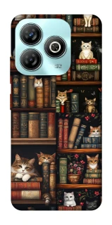 Чохол на ZTE Blade A75 4G Cats & Books фото 1 з 1