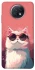 Чехол на Xiaomi Redmi Note 9 5G / Note 9T Сat with glasses фото 1 из 1