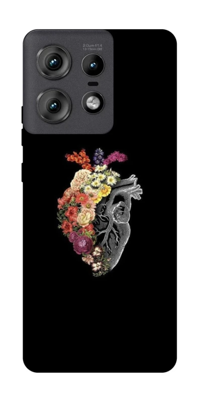 Чохол на Motorola Edge 50 Pro Heart with flowers фото 1 з 1