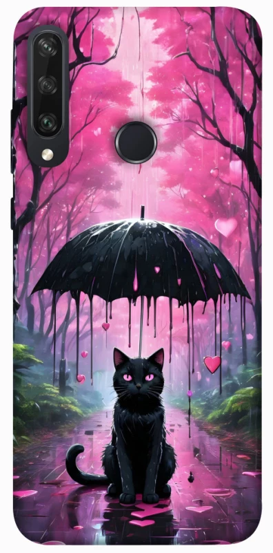 Чохол на Huawei Y6p Black cat фото 1 з 1