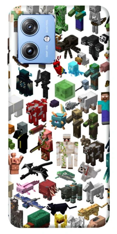 Чохол на Motorola Moto G84 Minecraft v4 фото 1 з 1