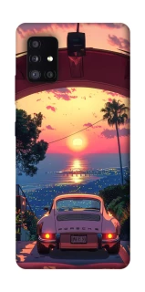 Чехол на Samsung Galaxy A51 5G Porsche at sunset фото 1 из 1
