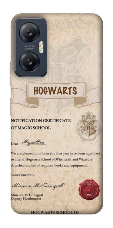 Чехол на Infinix Hot 20 5G The Hogwarts acceptance letter фото 1 из 1