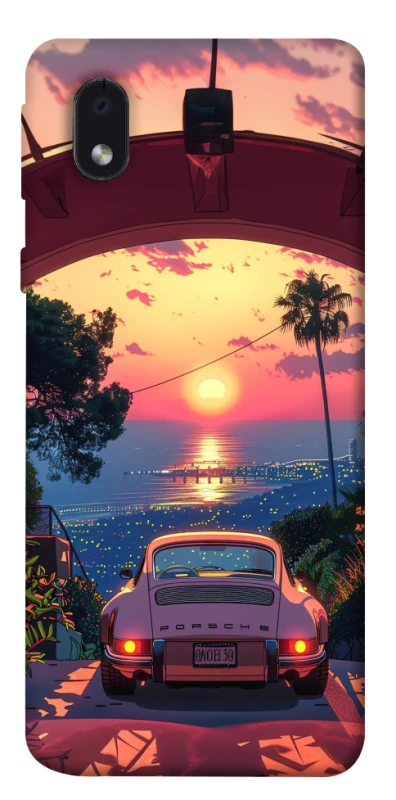 Чехол на Samsung Galaxy M01 Core / A01 Core Porsche at sunset фото 1 из 1