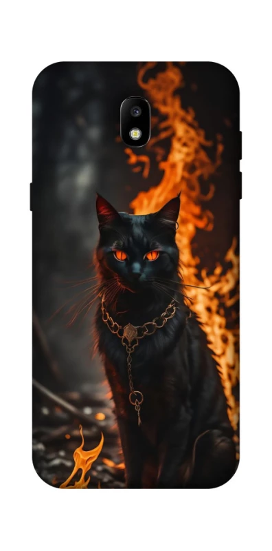 Чохол на Samsung Galaxy J5 (2017) Вогняний кіт фото 1 з 1