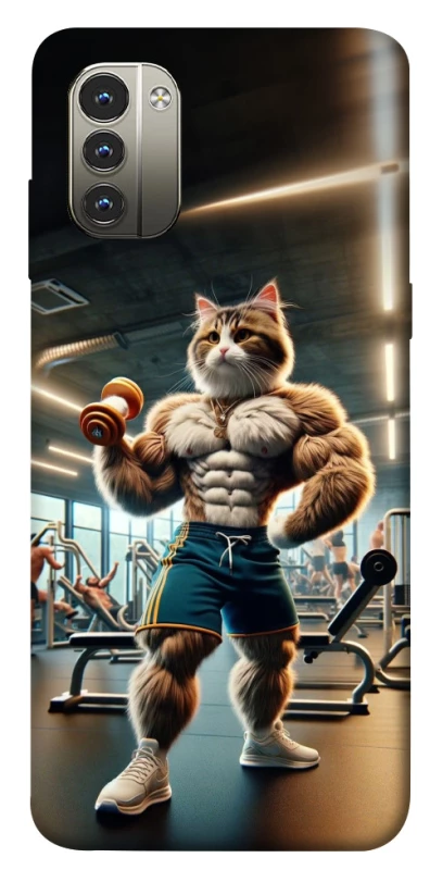 Чехол на Nokia G11 Качок кот фото 1 из 1