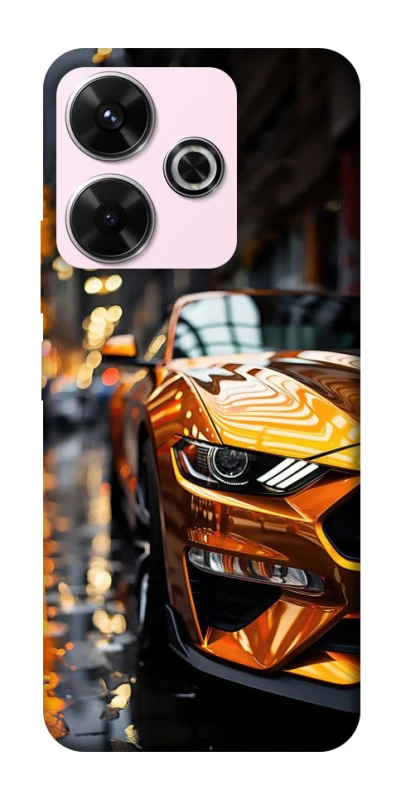 Чохол на Xiaomi Redmi 13 4G Golden sports car фото 1 з 1