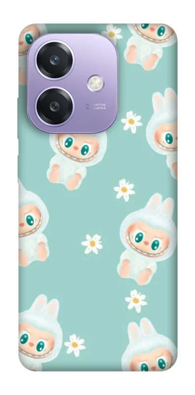 Чохол на Oppo A3 4G Labubu Green фото 1 з 1