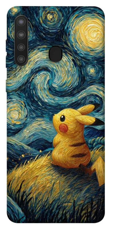 Чохол на Samsung Galaxy A21 Pikachu and Van Gogh фото 1 з 1