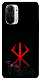 Чехол на Xiaomi Redmi K40 / K40 Pro / K40 Pro+ / Poco F3 Berserk Red Logo фото 1 из 1