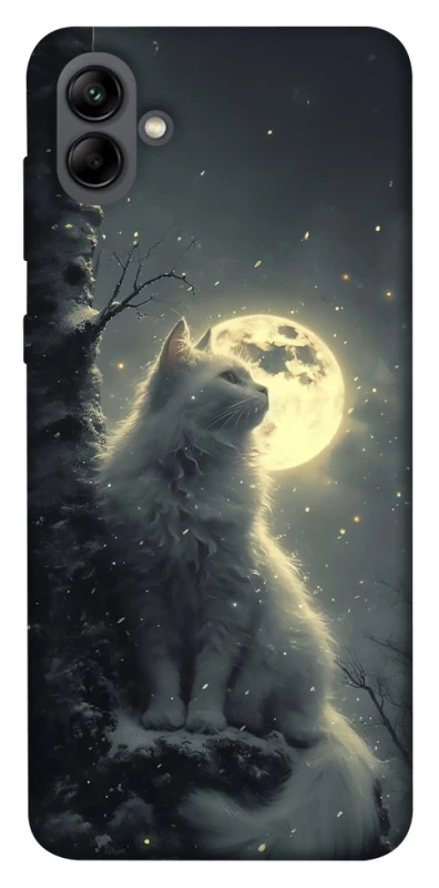 Чохол на Samsung Galaxy A04 Кіт під місяцем фото 1 з 1